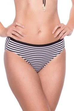 Watercult: Monochrome Piqué Bikini-Hipster