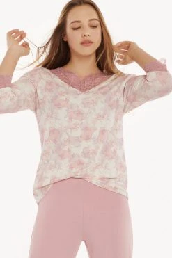 Lisca: Isabelle Pyjama-Top, 3/4-Ärmel