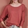 ESSENZA: Loungewear 2021-2 Donna Uni Top 3/4 Sleeve -PrimaDonna-Shop 2632582218marsalaMAR 14088 Zoomify2Front 1000x1500 15