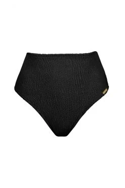 Watercult: Textured Basics High-Waist-Bikini-Slip