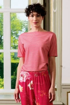 Pip Studio: Loungewear 2022 Tjessy Little Sumo Stripe Top Short Sleeve