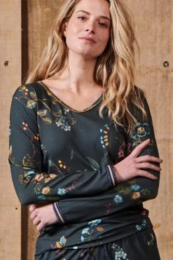 Pip Studio: Loungewear 2022 Trice Kawai Flower Top Long Sleeve