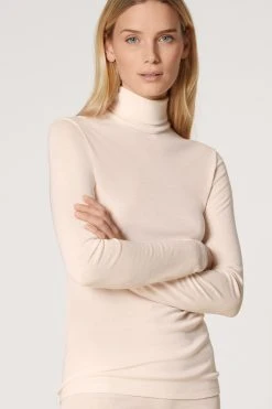 Calida: True Confidence Shirt Langarm, Rollkragen, Merino