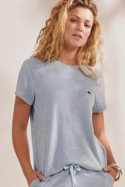 ESSENZA: Loungewear 2023 Juniper Uni Top Short Sleeve Blue